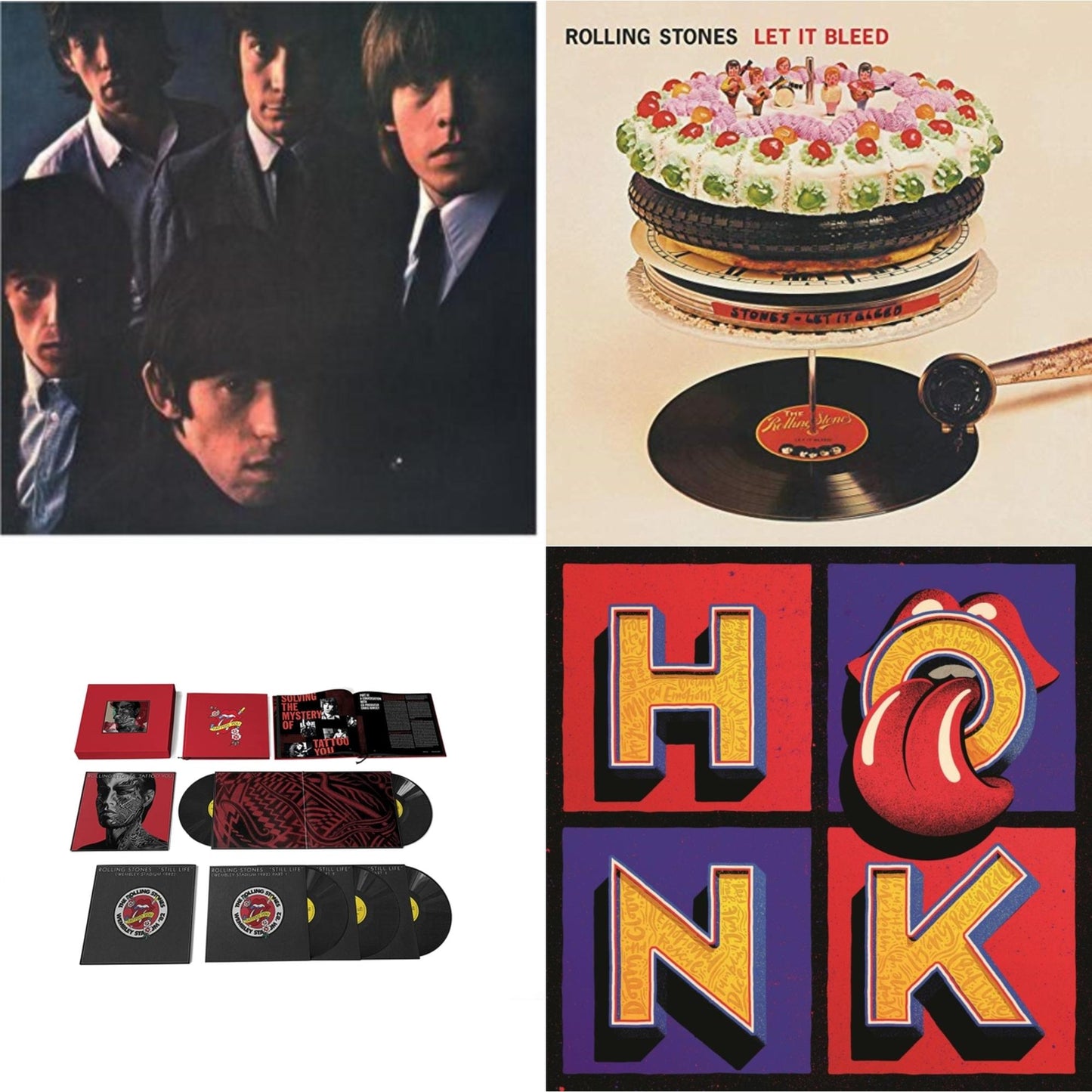 Rolling Stones - Rolling Stones No.2 (180G) & Let It Bleed (50Th Anniversary Edition) & Tattoo You (2021 Remaster/5LP Box Set) & Honk (Translucent Red Vinyl/2LP)
