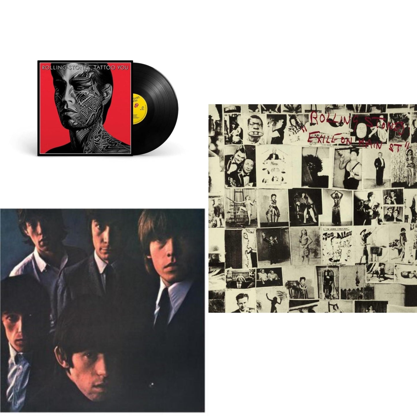 Rolling Stones - Rolling Stones No.2 (180G) & Tattoo You (2021 Remaster) & Exile On Main Street (2LP)