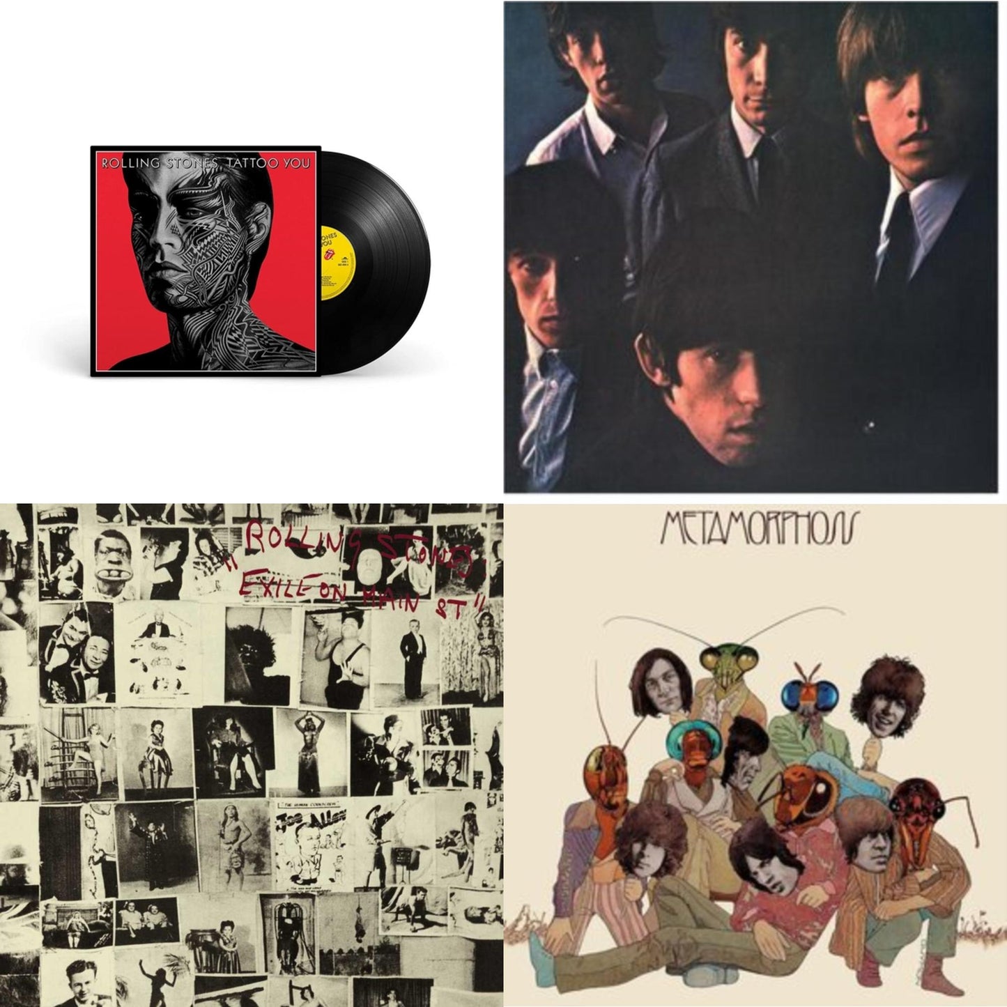 Rolling Stones - Rolling Stones No.2 (180G) & Metamorphosis & Tattoo You (2021 Remaster) & Exile On Main Street (2LP)