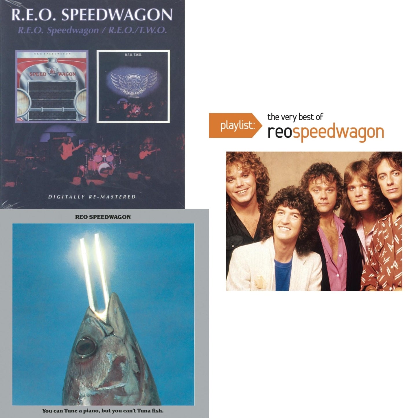 Reo Speedwagon - Reo Speedwagon / Reo 2 (Remastered) & You Can Tune A Piano But You Can't Tuna Fish & Playlist: Very Best Of Reo Speedwagon - CD Bundle