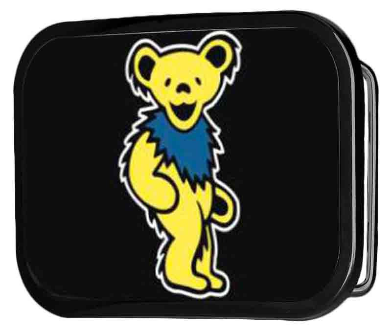 Grateful Dead Dancing Bears Black Rock Star Buckle