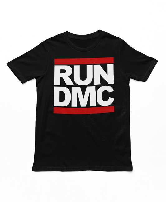 Run DMC Logo Mens T Shirt Black