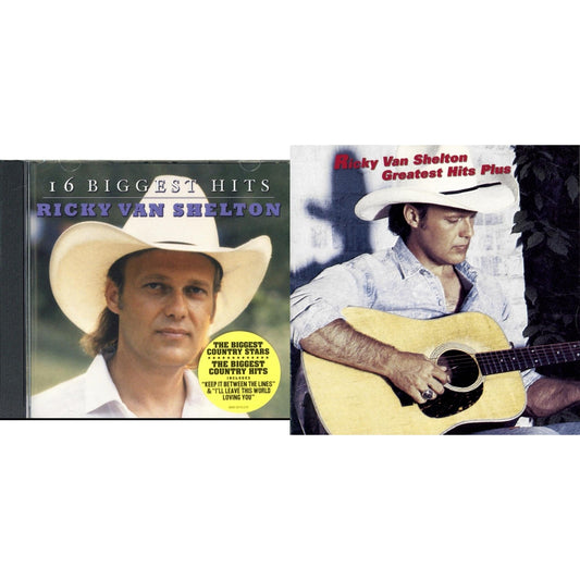 Ricky Van Shelton - Greatest Hits Plus & 16 Biggest Hits - CD Bundle