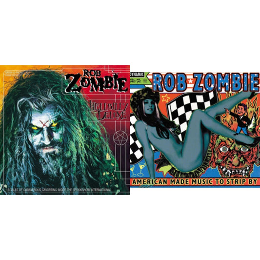 Rob Zombie - Hellbilly Deluxe & American Made Music To Strip By (2 LP) Vinyl Record Bundle