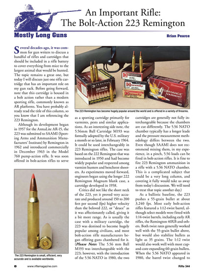 Rifle - January 2026: Athlon Argos HMR Scope Review, The Bolt-Action 223 Remington, Ballard Fever, DIY Fix For 22 Rimfire Dry-Firing Damage, Mossberg Patriot Walnut, Wilson Combat, NULA Rifles & More!