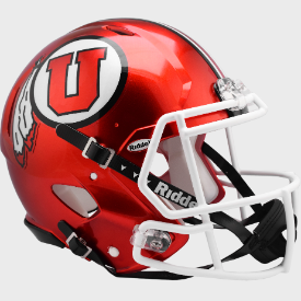 Utah Utes Full Size Authentic Speed Football Helmet Radiant Red - NCAA