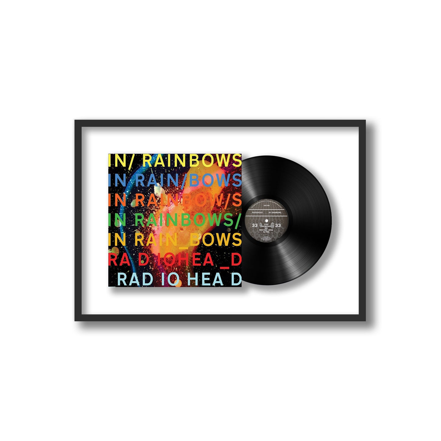 Radiohead In Rainbows Framed Vinyl Record