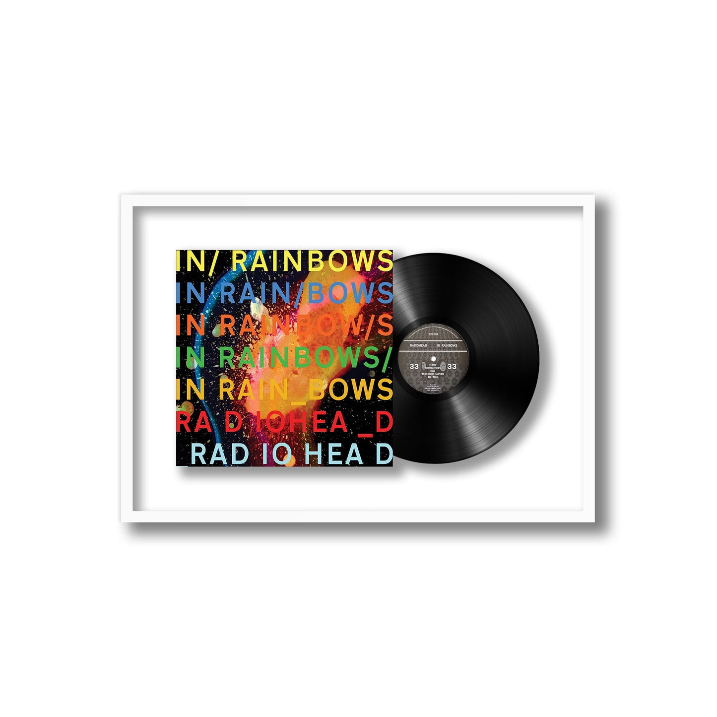 Radiohead In Rainbows Framed Vinyl Record