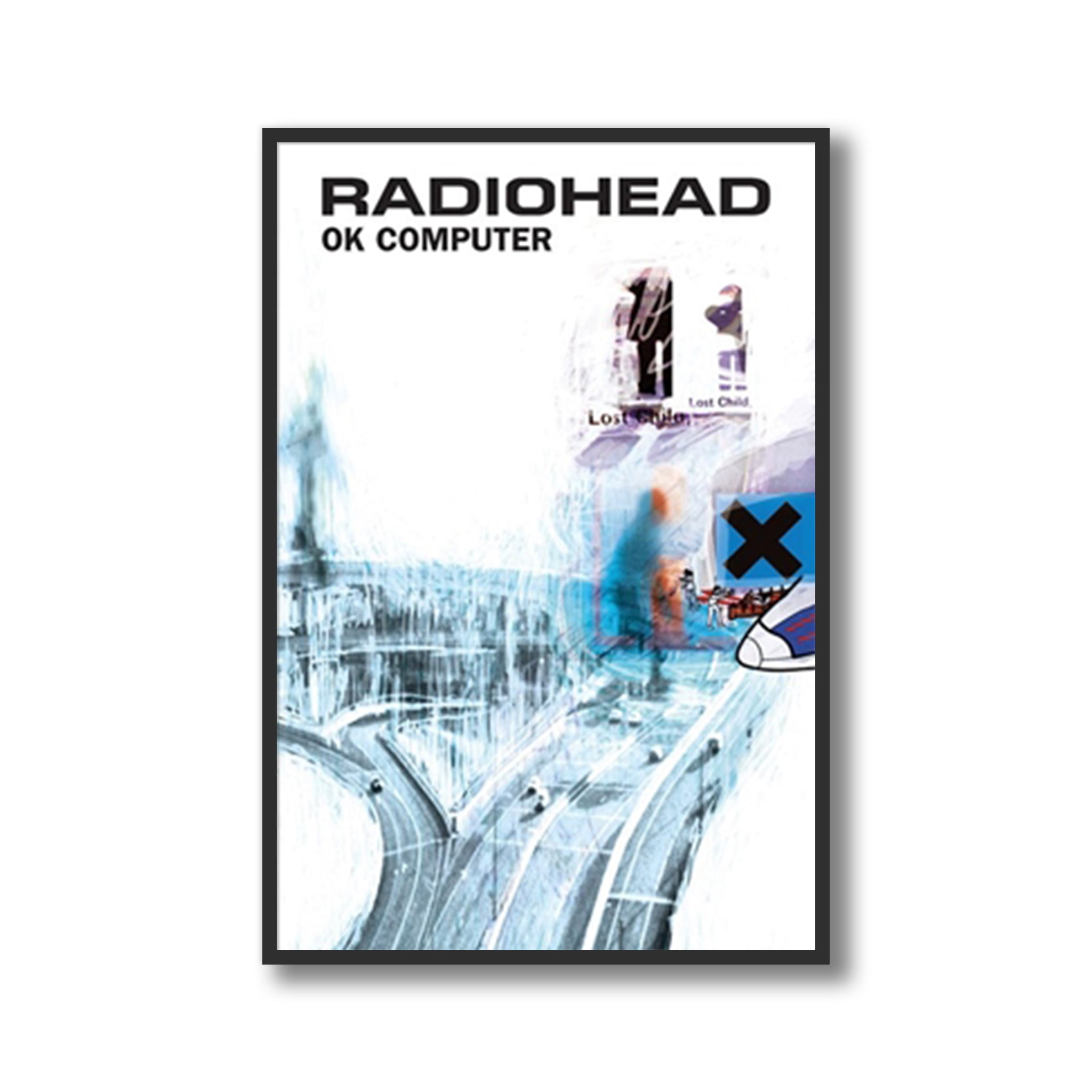 Radiohead OK Computer Framed Poster – Rock Band Merch