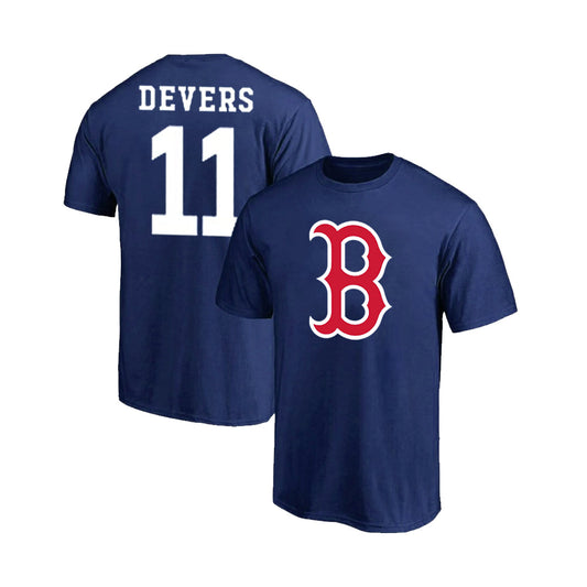 Rafael Devers Boston Red Sox Logo Graphic T-Shirt - Navy