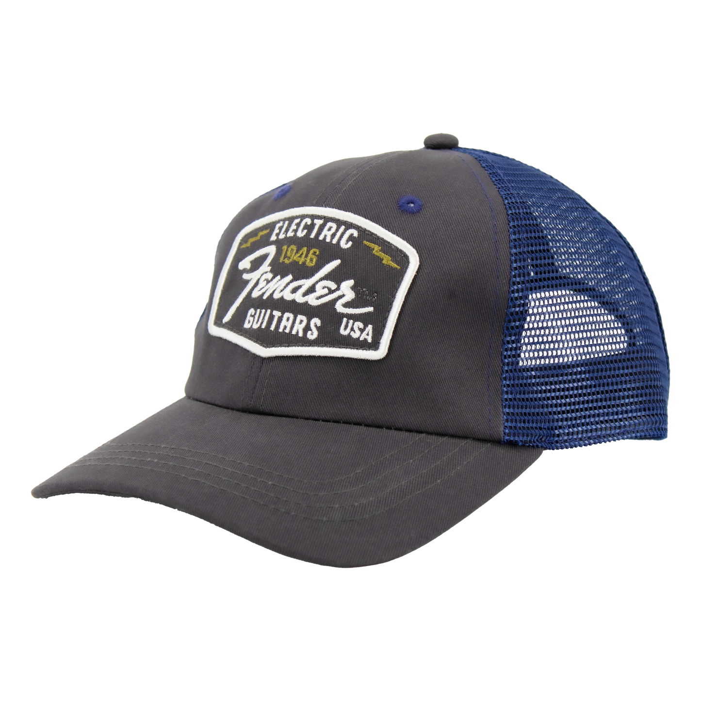 Fender Raglan Bones Mesh Hat Grey Blue