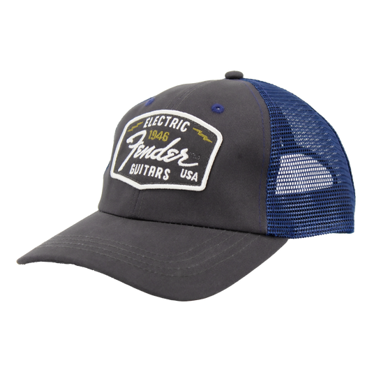 Fender Raglan Bones Mesh Hat Grey Blue