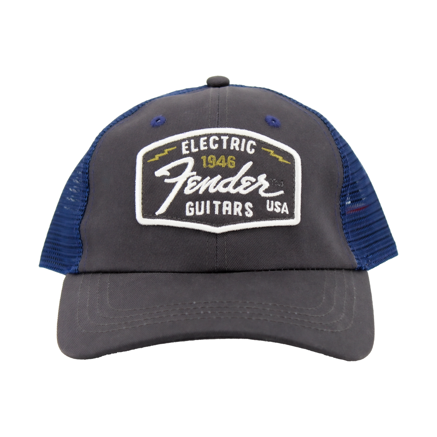 Fender Raglan Bones Mesh Hat Grey Blue