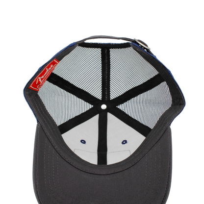 Fender Raglan Bones Mesh Hat Grey Blue