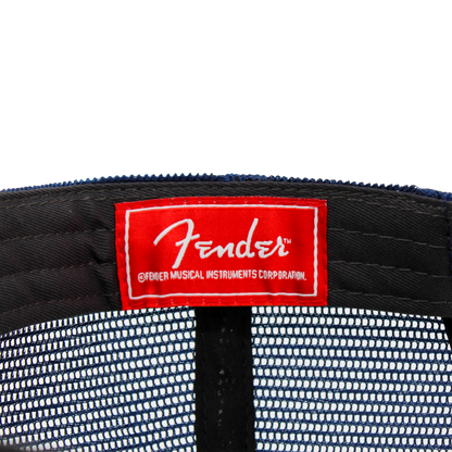 Fender Raglan Bones Mesh Hat Grey Blue