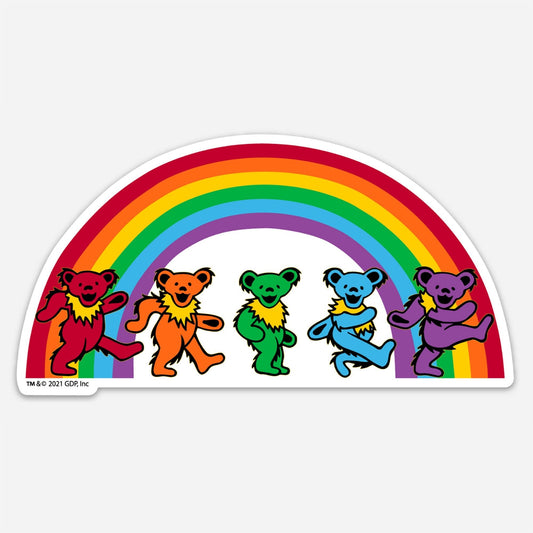 Grateful Dead Rainbow Bears Sticker