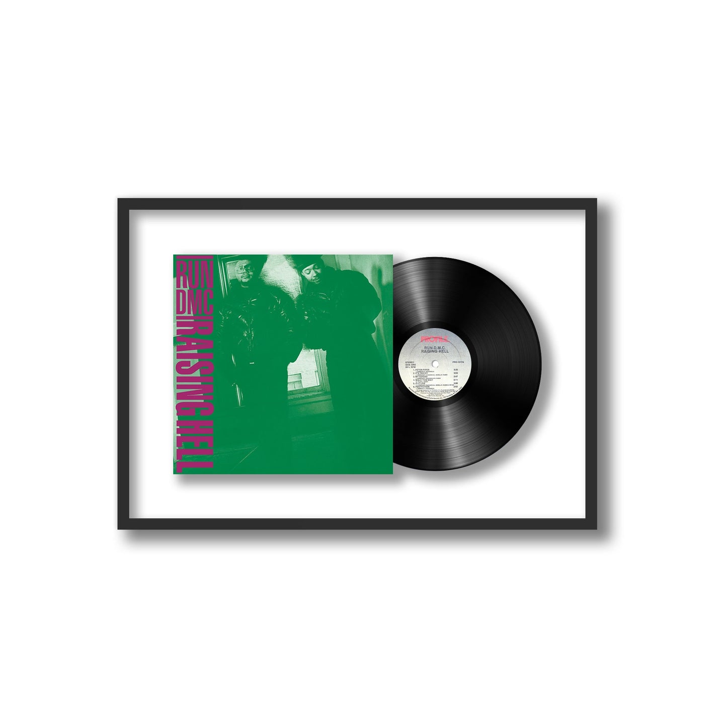 Run DMC Raising Hell Framed Vinyl Record