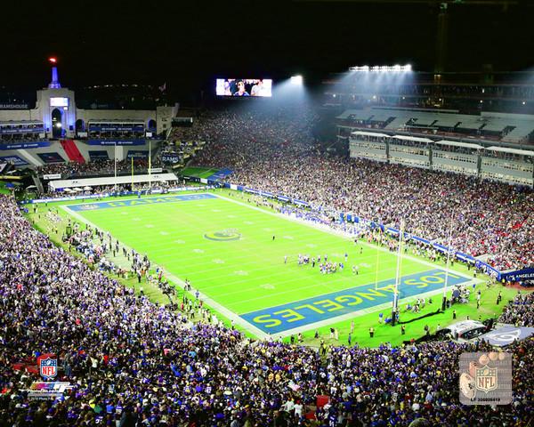 Los Angeles Rams LA Memorial Coliseum NFL Football 8" x 10" Stadium Photo