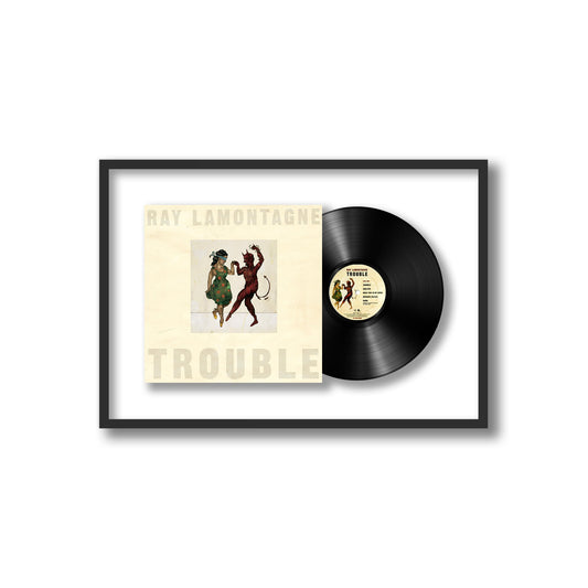 Ray LaMontagne Trouble Framed Vinyl Record