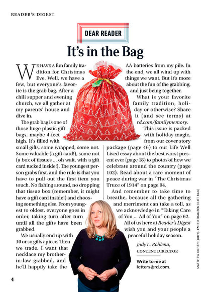 Reader's Digest - Holiday Magic: Highway Tree Decorator, Christmas Miracles, A Stranger Saves Christmas, Surprise Hanukkah Baby, Festive Decor Ideas, Seasonal Wellness Advice, Festive DIYs & More!