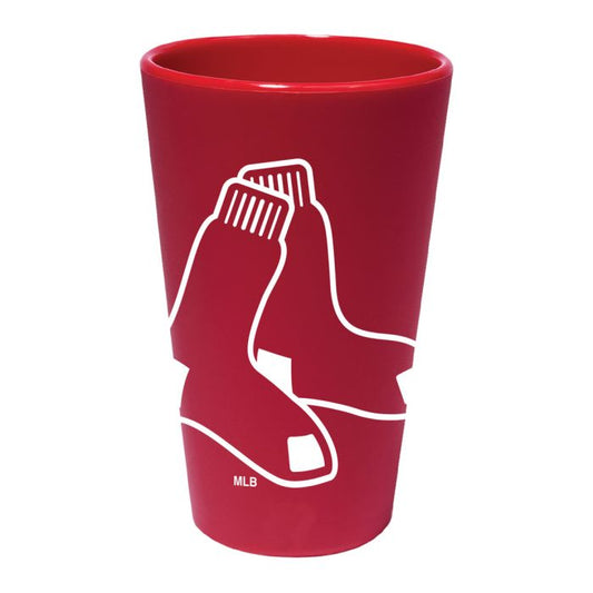 Boston Red Sox 16 oz Team Color Silicone Pint Glass