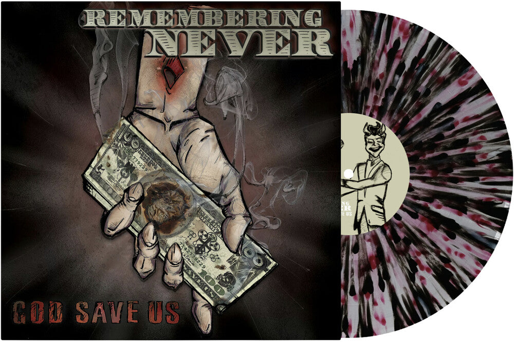 Remembering Never – God Save Us (White, Red, Black Splatter LP Vinyl) Vinyl Record