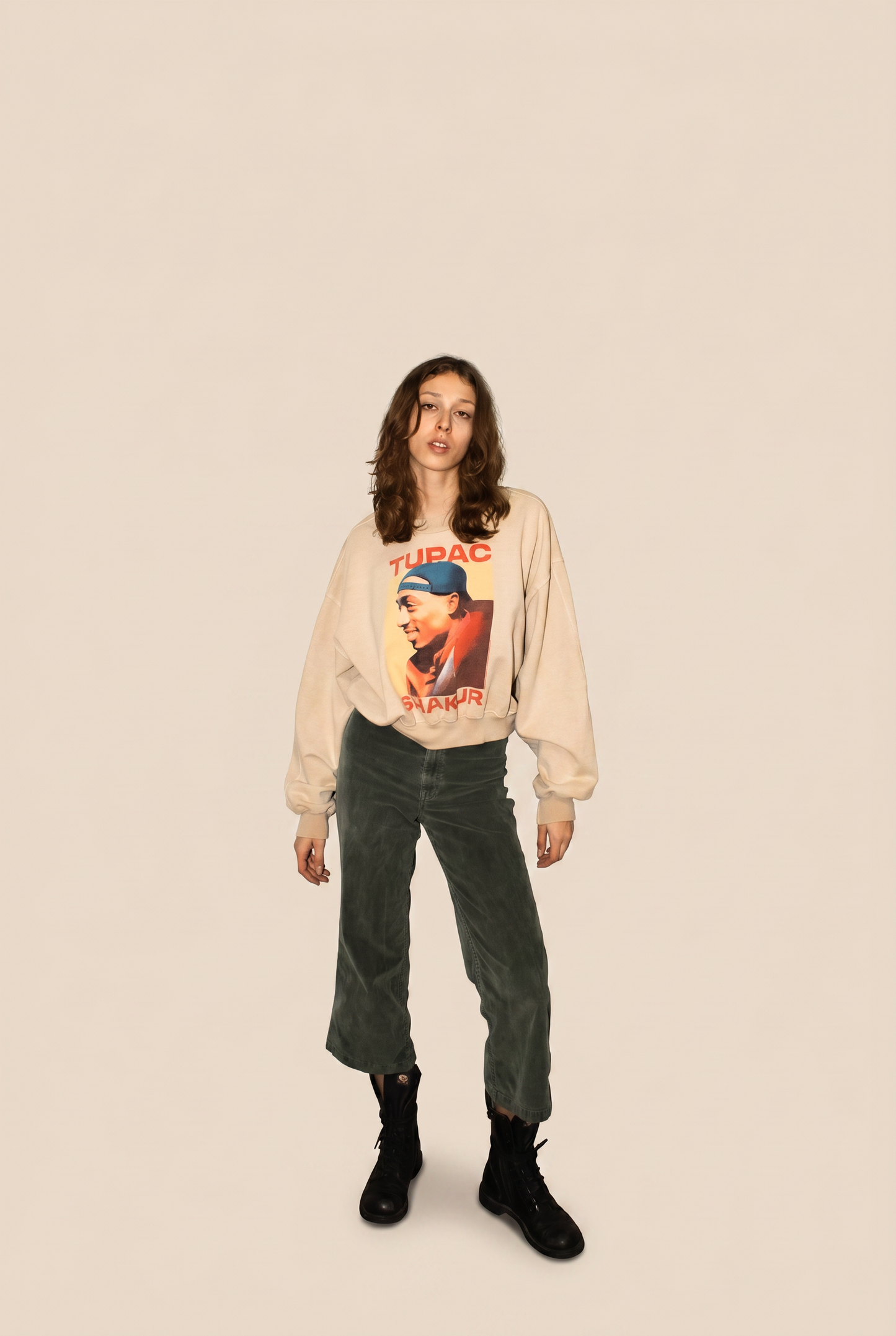 Tupac Shakur Womens Crewneck Sweatshirt Officially Licensed