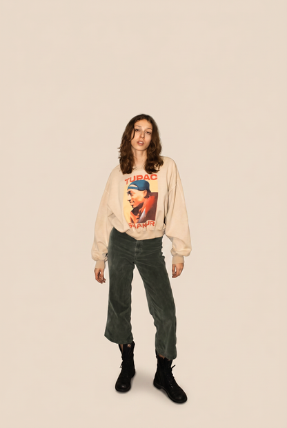 Tupac Shakur Womens Crewneck Sweatshirt Officially Licensed