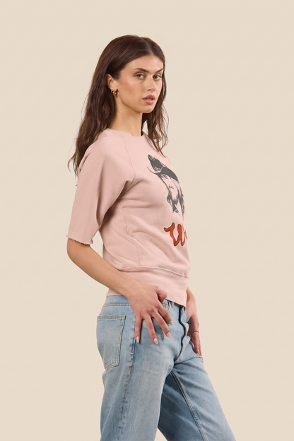 Waylon Jennings Womens Raglan Shirt Pink Officially Licensed