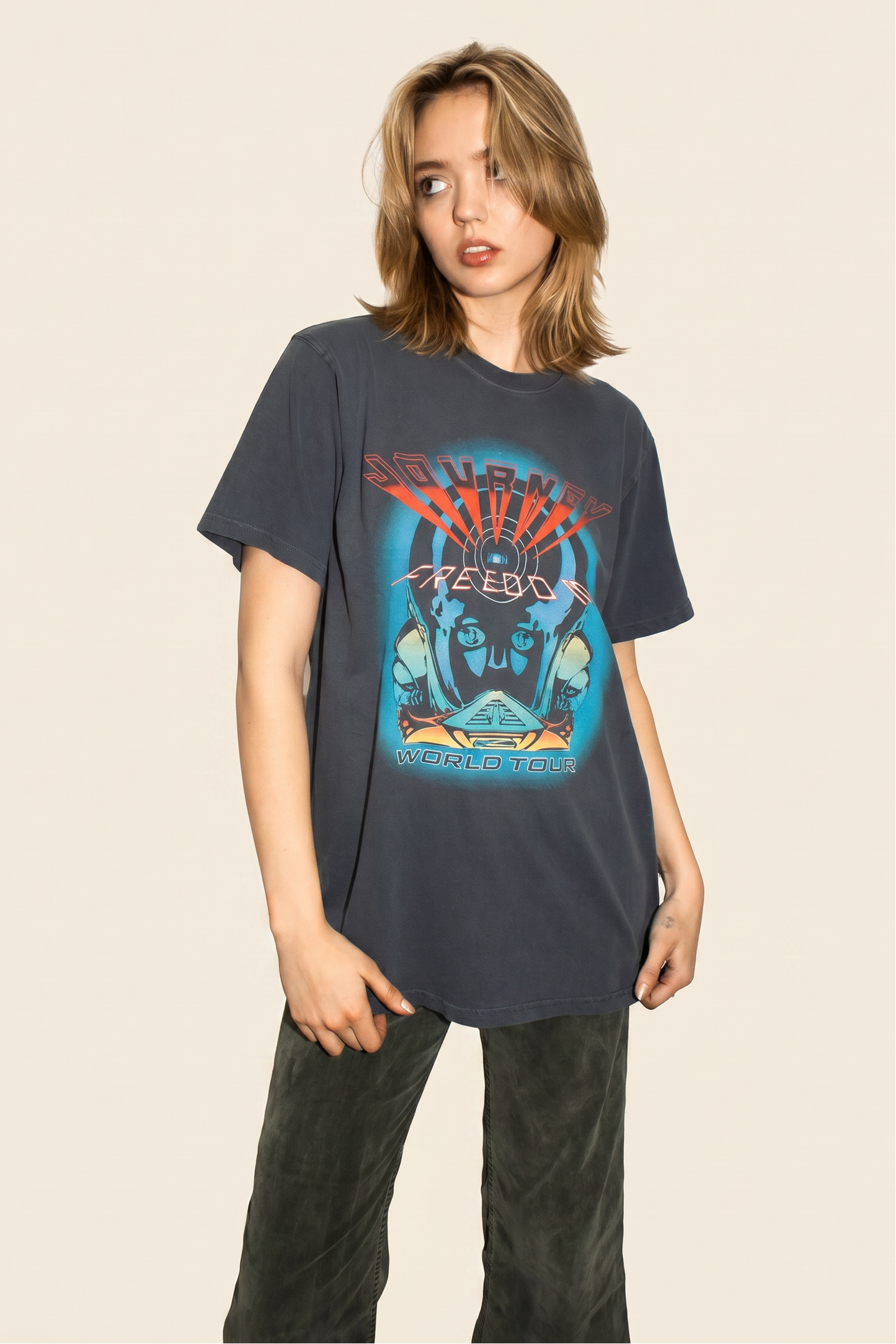 Journey World Tour Tee Womens T Shirt Officially Licensed
