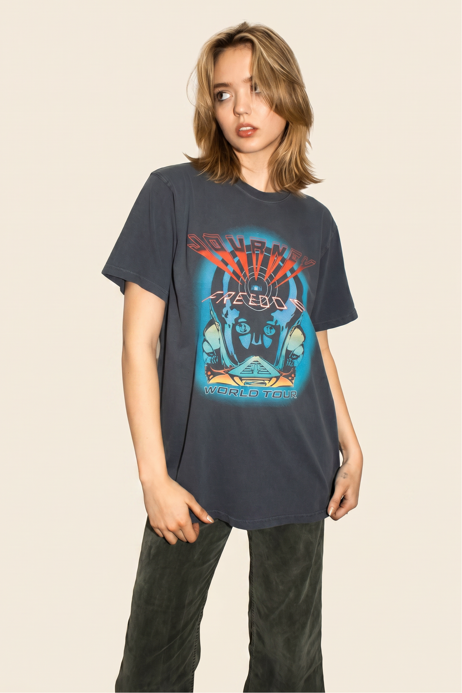 Journey World Tour Tee Womens T Shirt Officially Licensed