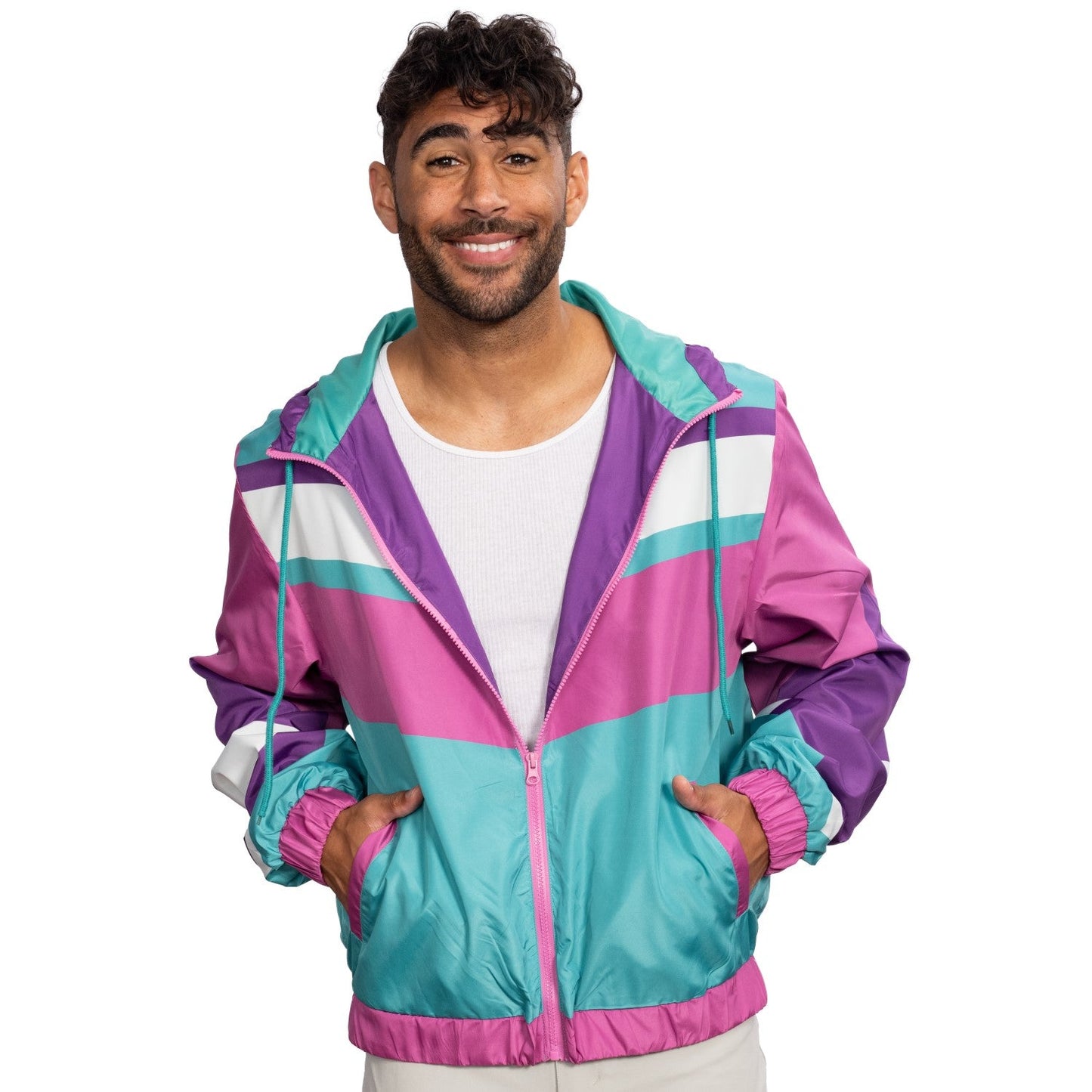 Retro Halloween Cosplay Windbreaker 1980s & 1990s Lightweight Jacket