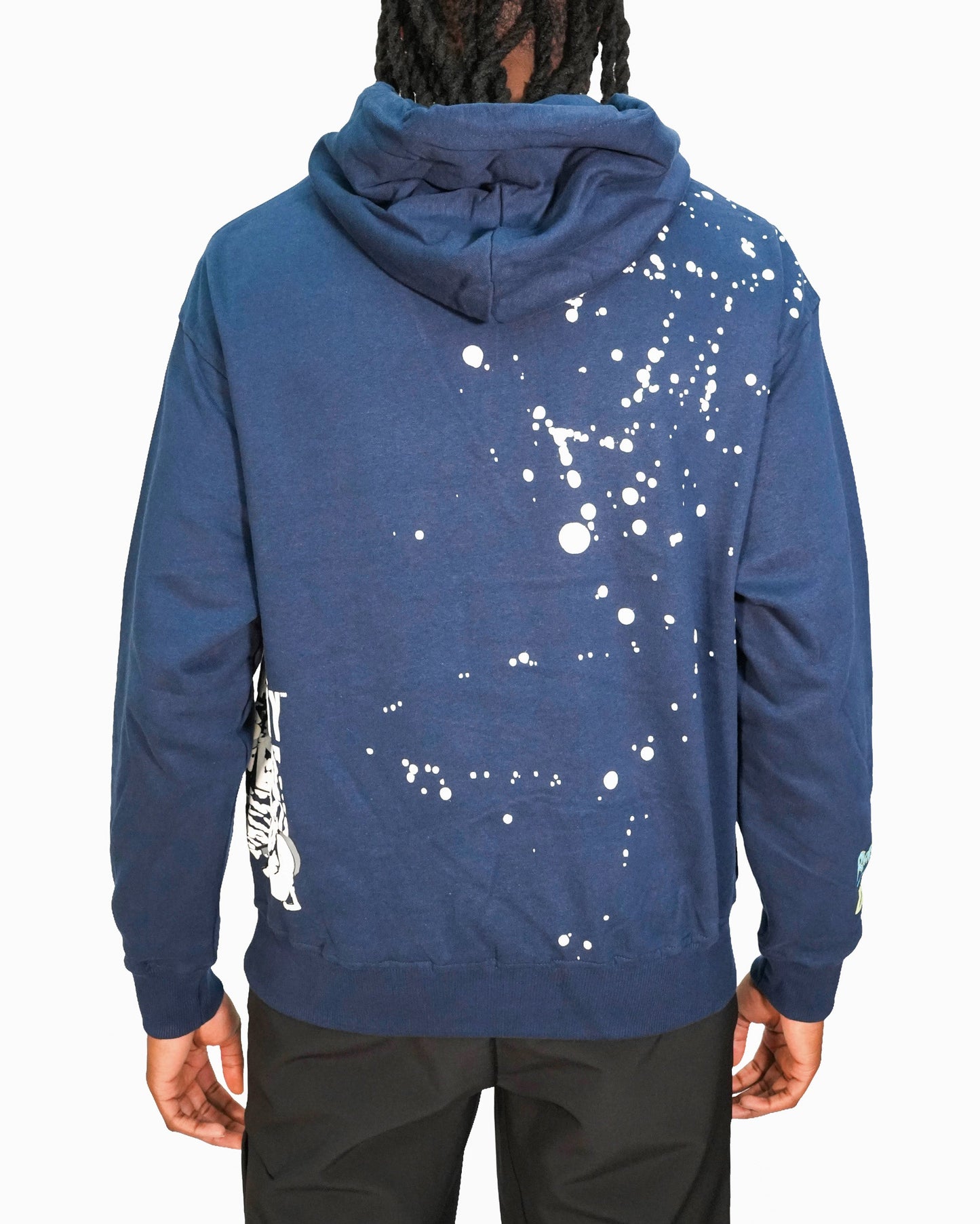 Rick & Morty™ - Glitch Rick Blue Oversized Heavyweight Mens Hoodie