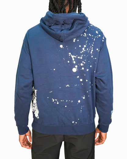 Rick & Morty™ - Glitch Rick Blue Oversized Heavyweight Mens Hoodie
