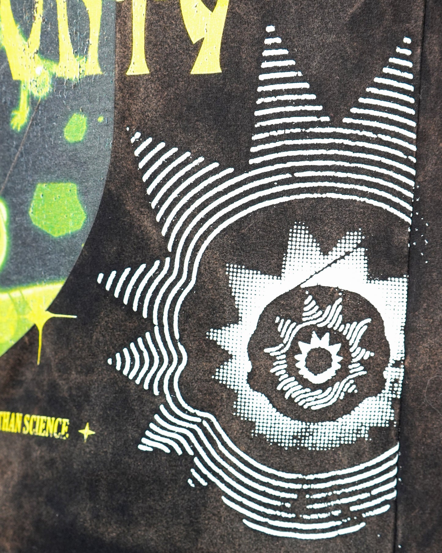 Rick & Morty - Multiverse Acid Black Oversized Mens T Shirt