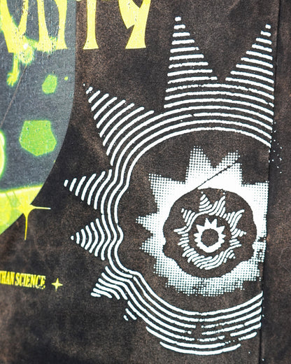 Rick & Morty - Multiverse Acid Black Oversized Mens T Shirt