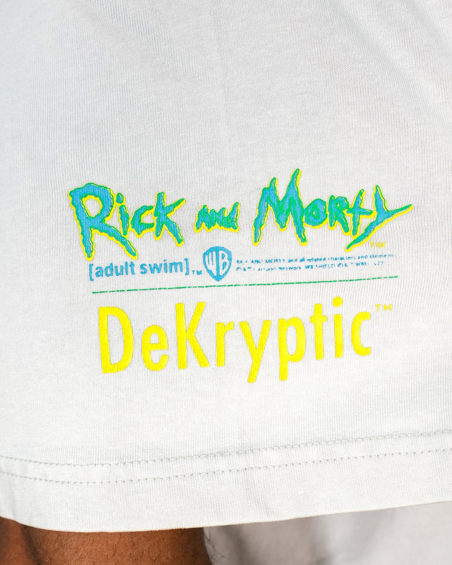 Rick & Morty™ - Rainbow Morty Grey Oversized Mens T Shirt