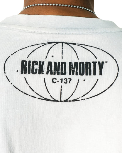 Rick & Morty™ - Rainbow Morty Grey Oversized Mens T Shirt