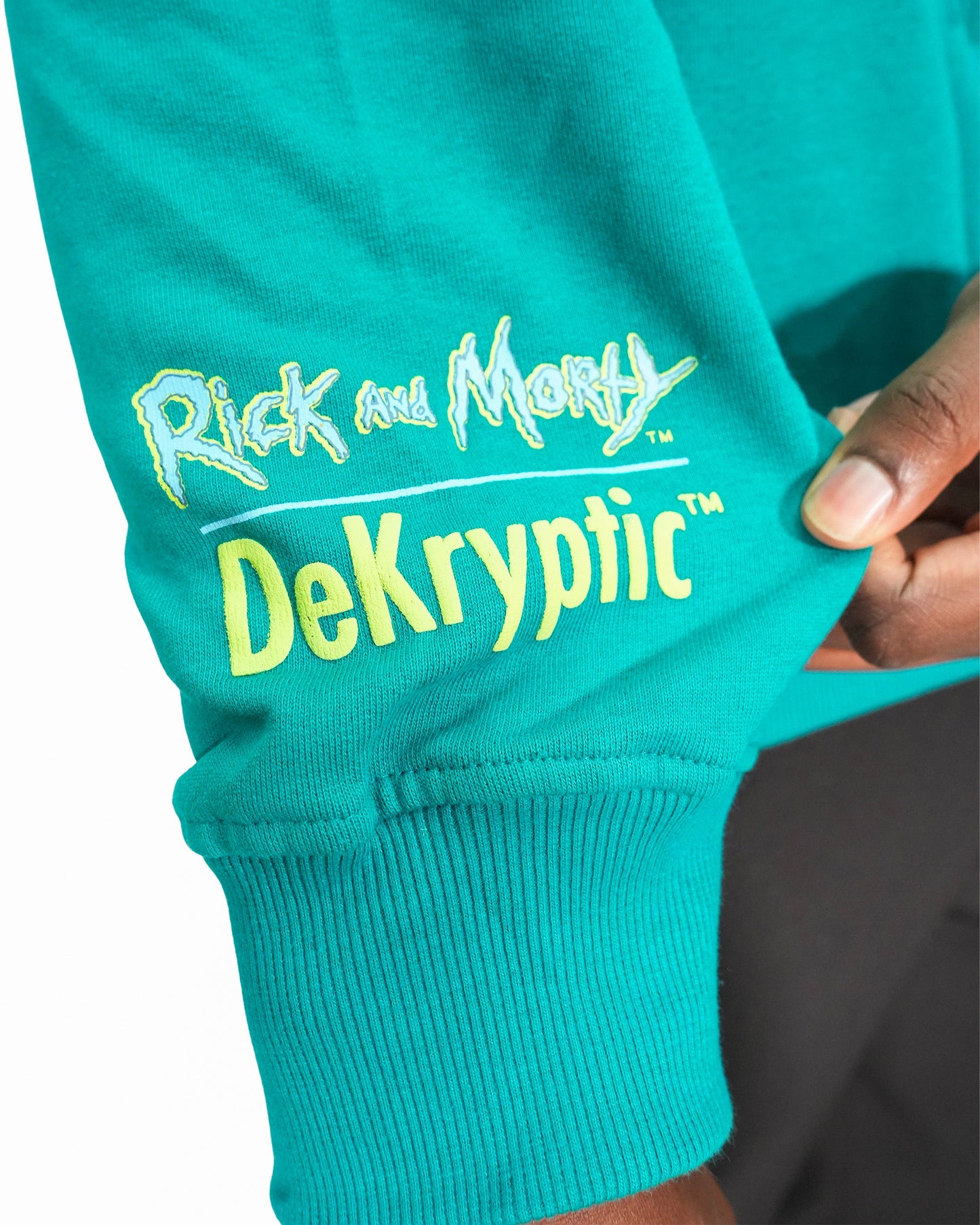 Rick & Morty™ - Rick Schwifty Sea Green Oversized Heavyweight Mens Hoodie