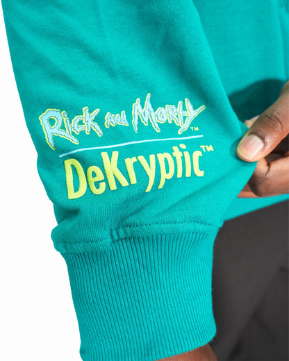 Rick & Morty™ - Rick Schwifty Sea Green Oversized Heavyweight Mens Hoodie