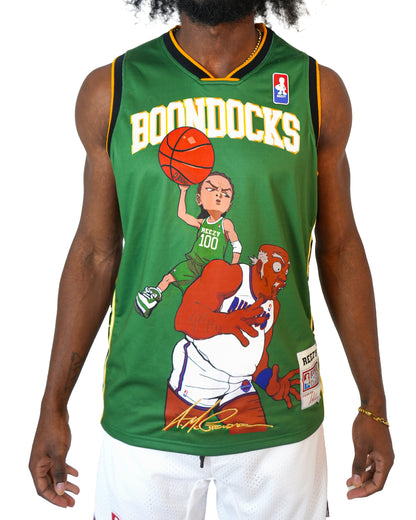 The Boondocks - Riley Dunk Basketball Green Jersey