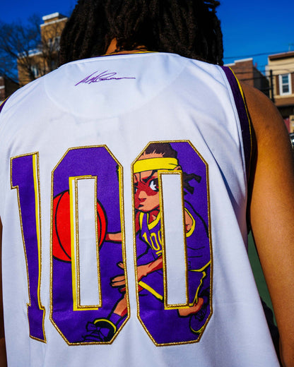 The Boondocks - Riley Dunk Basketball White Jersey