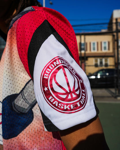 The Boondocks - Riley Press Conference Mesh Knit Mens T Shirt