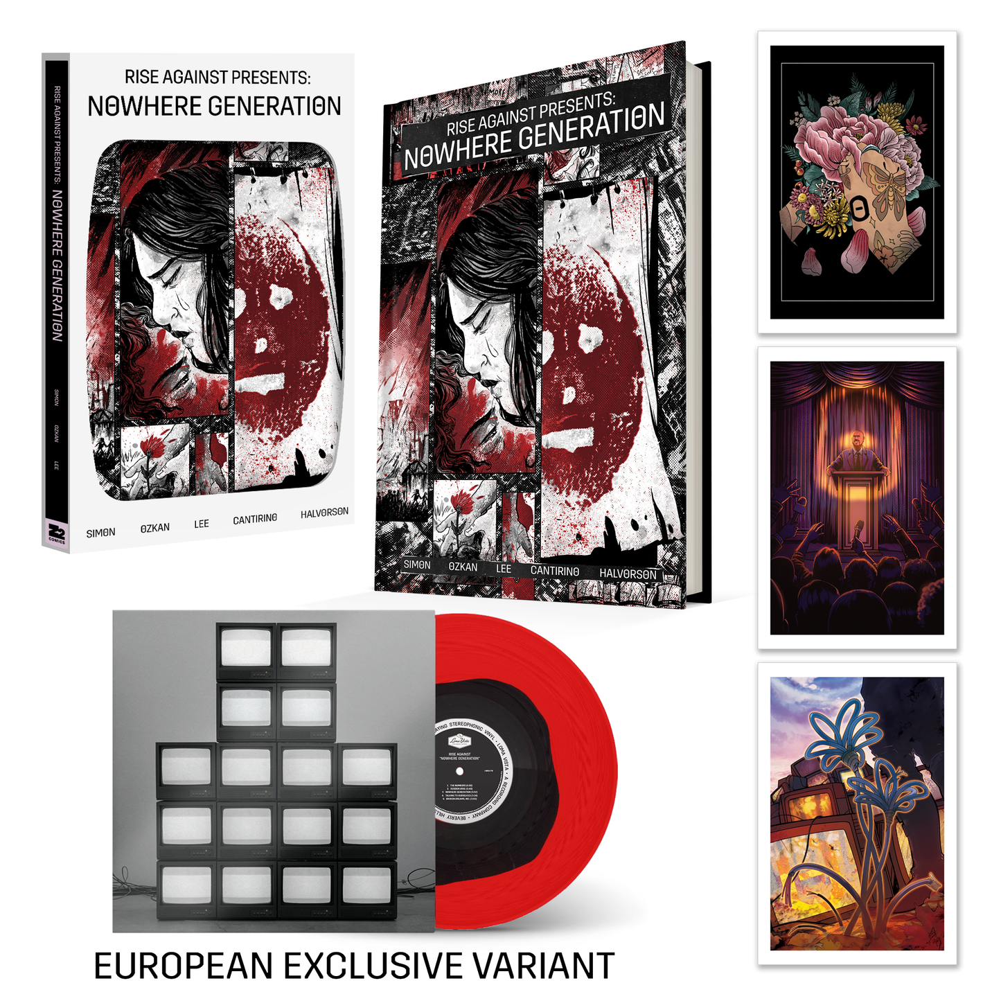 Rise Against Presents: Nowhere Generation Deluxe Bundle Vinyl Record Book