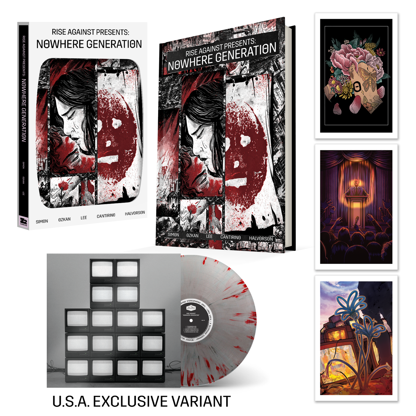 Rise Against Presents: Nowhere Generation Deluxe Bundle Vinyl Record Book