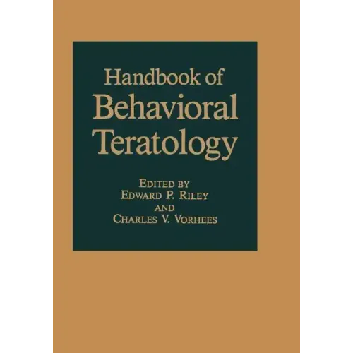 Handbook of Behavioral Teratology