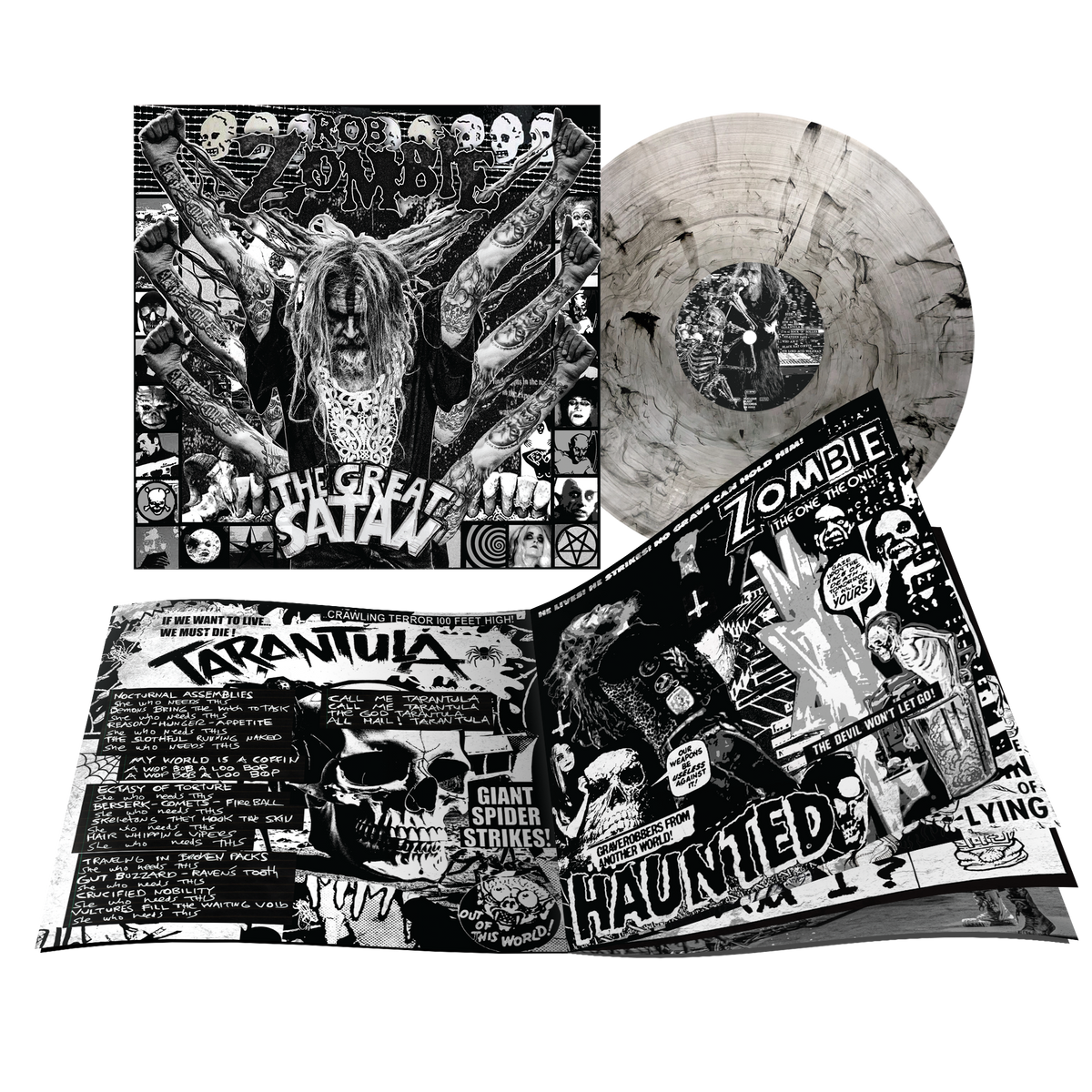Rob Zombie - The Great Satan [LP] (Exclusive - Limited to 1000, Clear w/ Black Smoke Vinyl) Vinyl Record