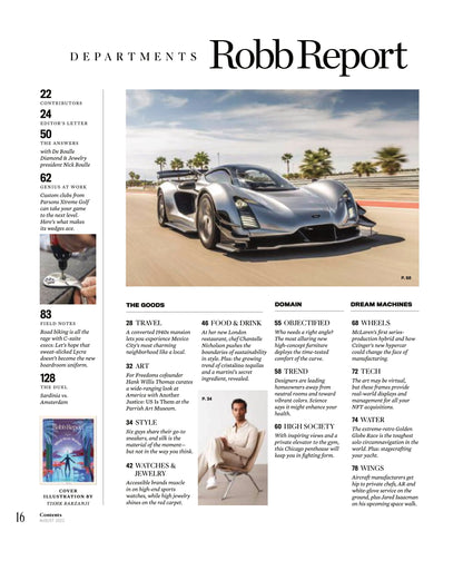 Robb Report - The Health Issue August 2022: Mind Over Matter, What Researchers Are Learning From World's Fittest People, Psychedelics As Treatment For Mental Health, Latest Wellness Programs & More!