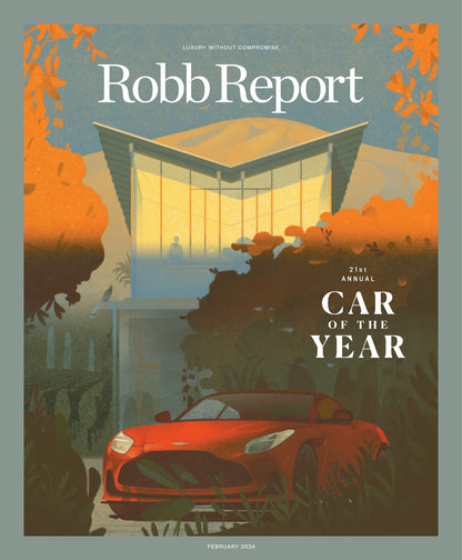Robb Report - The Car Issue February 2024: Car Of The Year, Riding With Rick Ross, Keep Your Cigars In Style, American Whiskey's New Firepower, Japan Is A Winter Wonderland, Desert Modernism & More!