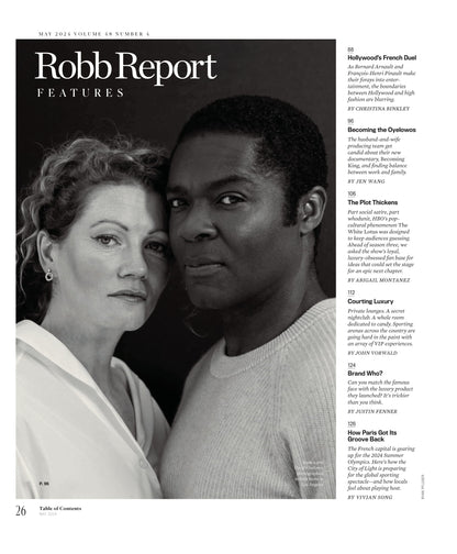 Robb Report - The Entertainment Issue May 2024: Luxury Without Borders, Boundaries Between Hollywood & High Fashion Are Blurring, The White Lotus, How Paris Got Its Groove Back, Courting Luxury & More